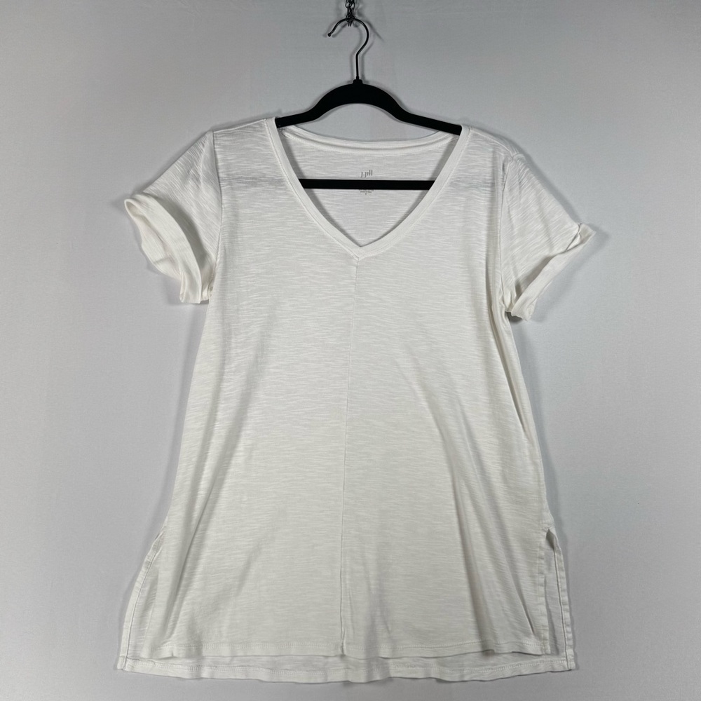 J. Jill White Relaxed Short Sleeve Tee